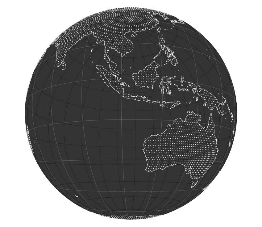 Wireframe globe